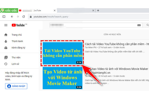 Tải nhạc từ youtube trên máy tính